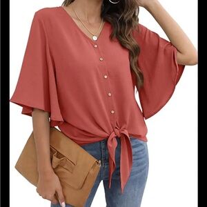 Bell 3/4 Sleeve Blouse